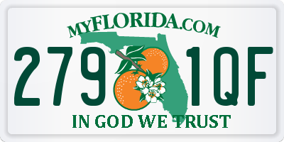 FL license plate 2791QF