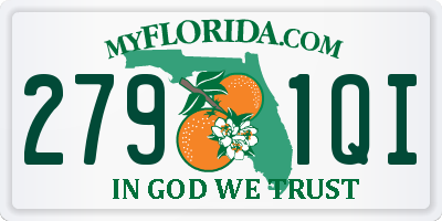 FL license plate 2791QI