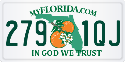 FL license plate 2791QJ