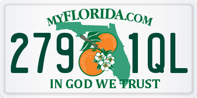 FL license plate 2791QL