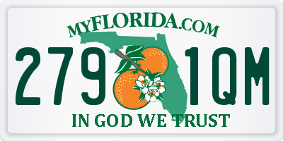 FL license plate 2791QM