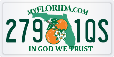 FL license plate 2791QS