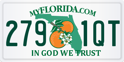 FL license plate 2791QT