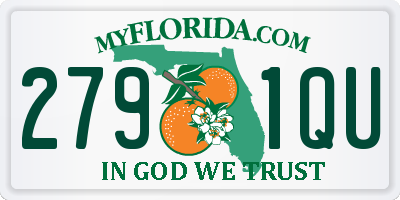 FL license plate 2791QU
