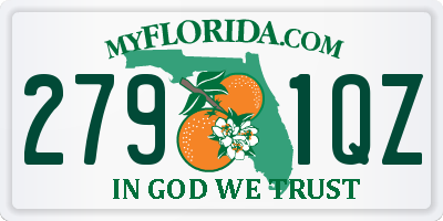 FL license plate 2791QZ