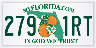 FL license plate 2791RT