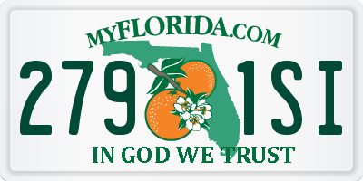 FL license plate 2791SI