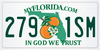 FL license plate 2791SM