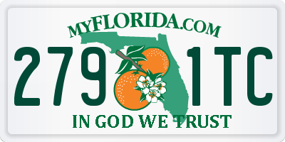 FL license plate 2791TC