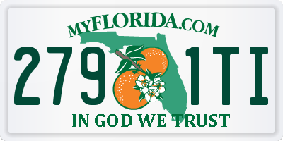 FL license plate 2791TI