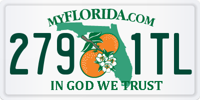 FL license plate 2791TL
