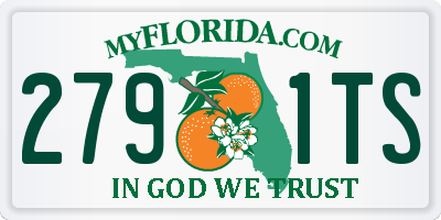 FL license plate 2791TS
