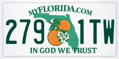 FL license plate 2791TW