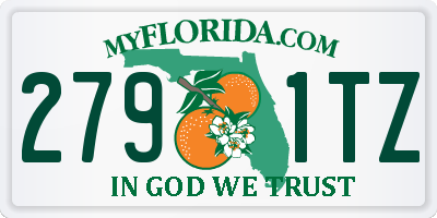 FL license plate 2791TZ