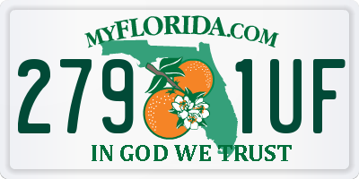 FL license plate 2791UF