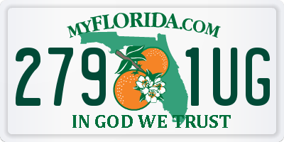 FL license plate 2791UG