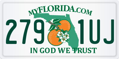 FL license plate 2791UJ