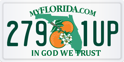FL license plate 2791UP