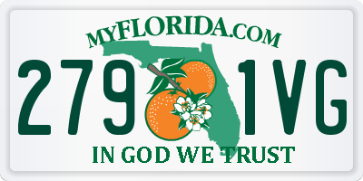 FL license plate 2791VG