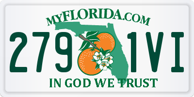 FL license plate 2791VI