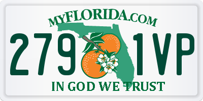 FL license plate 2791VP