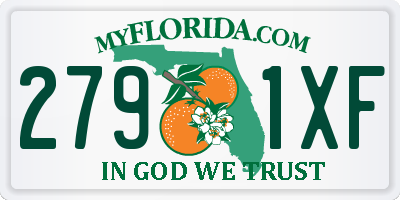 FL license plate 2791XF