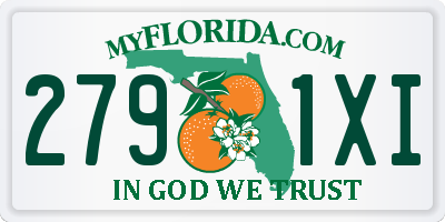 FL license plate 2791XI