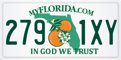 FL license plate 2791XY