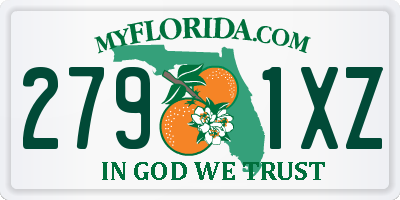 FL license plate 2791XZ