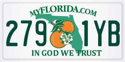 FL license plate 2791YB