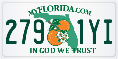FL license plate 2791YI