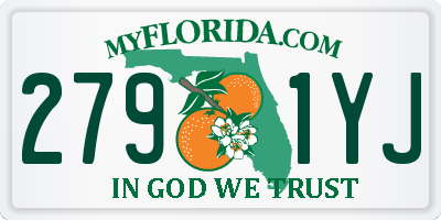 FL license plate 2791YJ