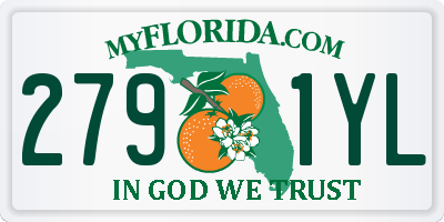 FL license plate 2791YL