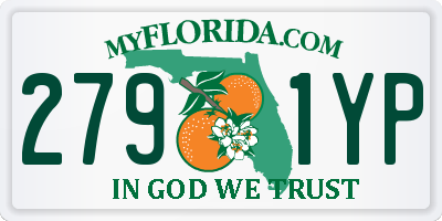 FL license plate 2791YP