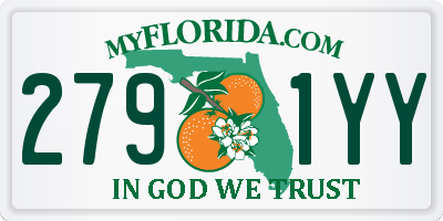 FL license plate 2791YY