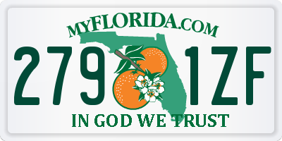 FL license plate 2791ZF