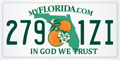 FL license plate 2791ZI