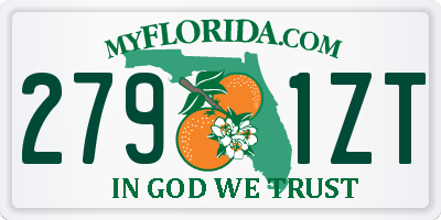FL license plate 2791ZT