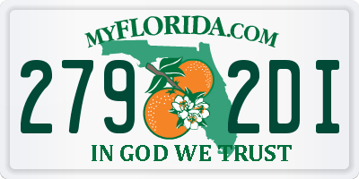 FL license plate 2792DI