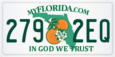 FL license plate 2792EQ
