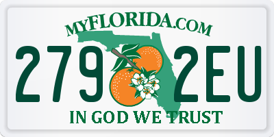 FL license plate 2792EU