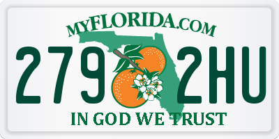 FL license plate 2792HU