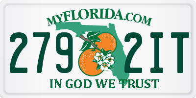 FL license plate 2792IT