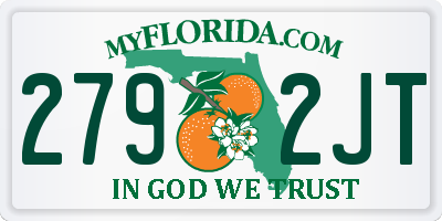 FL license plate 2792JT