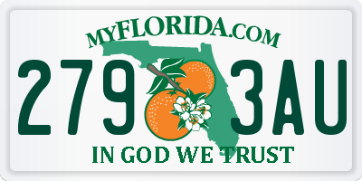 FL license plate 2793AU