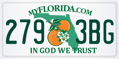 FL license plate 2793BG