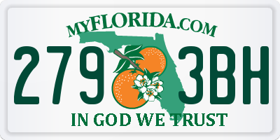 FL license plate 2793BH