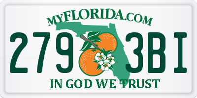 FL license plate 2793BI