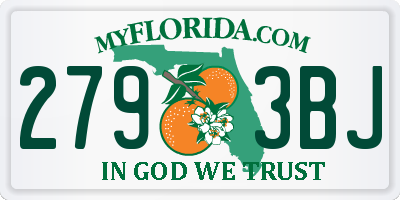 FL license plate 2793BJ