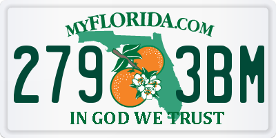 FL license plate 2793BM